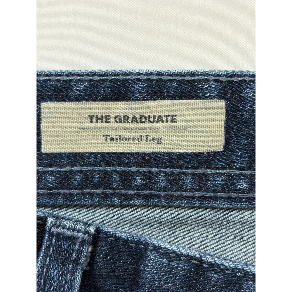 AG Adriano Goldschmied The Graduate Tailored Leg Dark Wash Jeans Mens 36x30